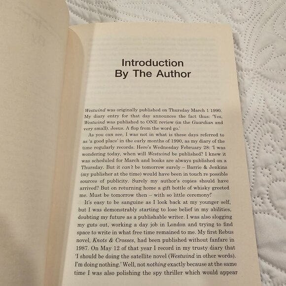 Ian Rankin "Westwind" Hardcover Book, 2019 Reissue - Picture 5 of 11